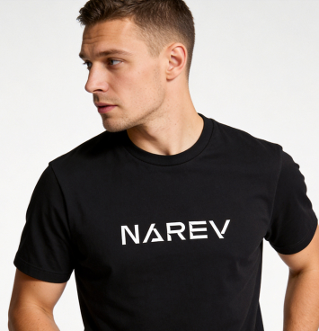 Koszulka NAREV z haftem komputerowym logo